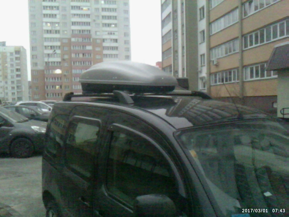 Улыбнулась удача, прикупил аэробокс на крышу! — Renault Kangoo (2G), 1 ...
