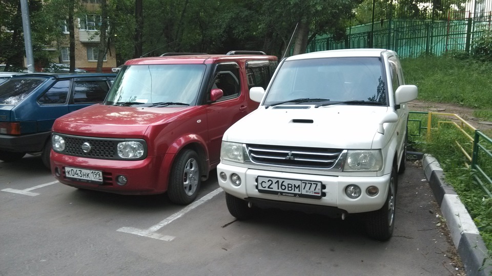 Mitsubishi Pajero Mini Белый мотоблок