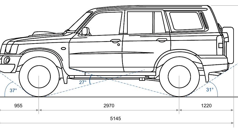 Nissan patrol чертеж