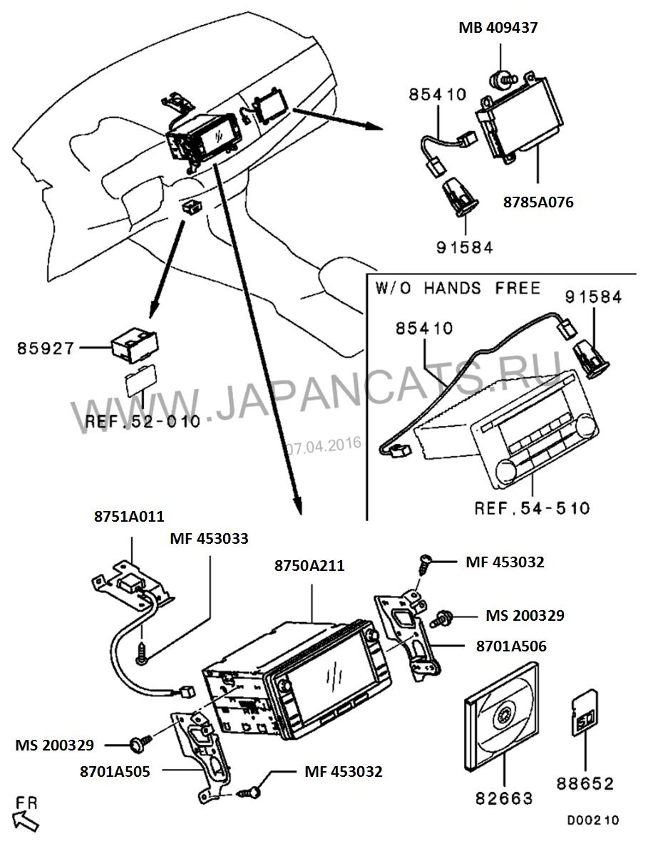 Mmcs j 03 подключение usb