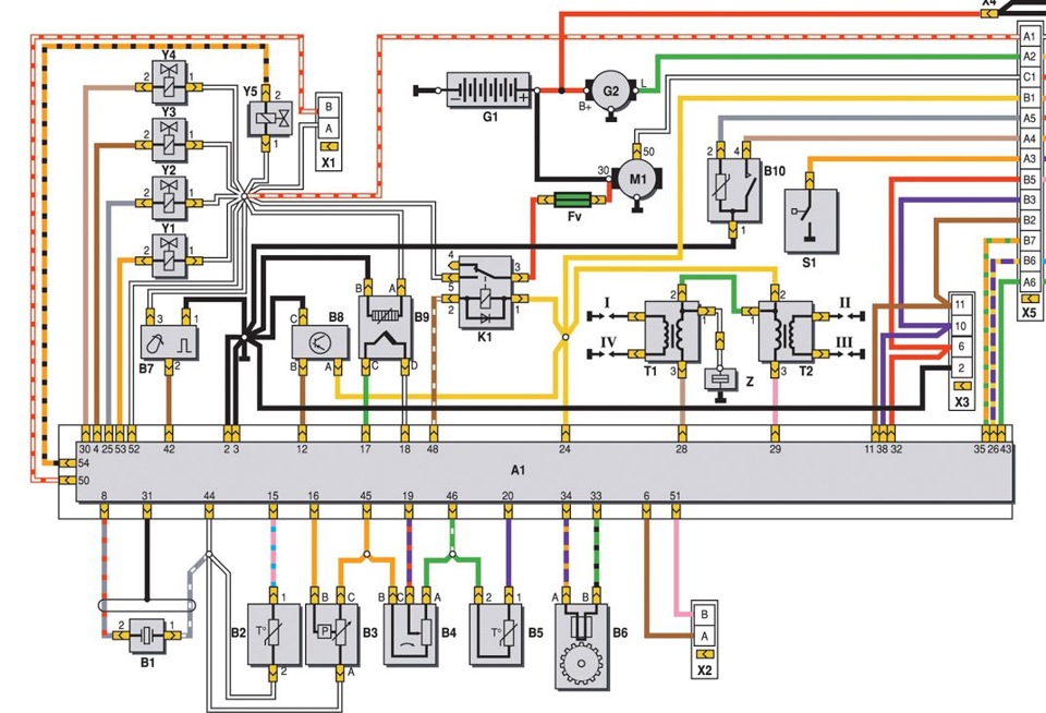 Схема электропроводки москвич 2141