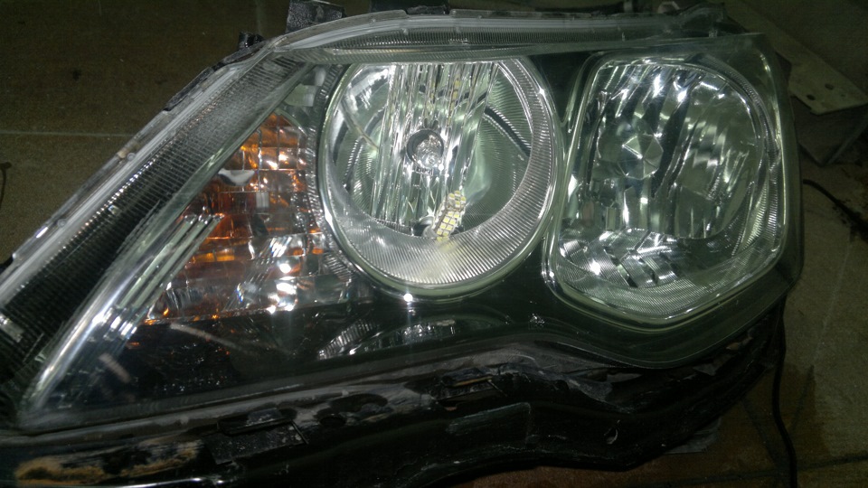 Полировка передних фар — Honda Civic 4D (8G), 1,8 л, 2008 года ...
