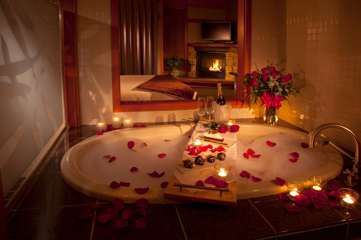 Романтика в ванной.