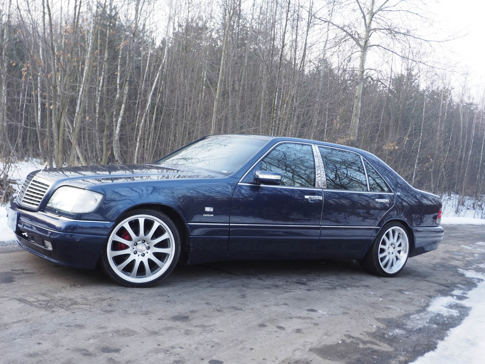 Mercedes w140 на дисках AMG