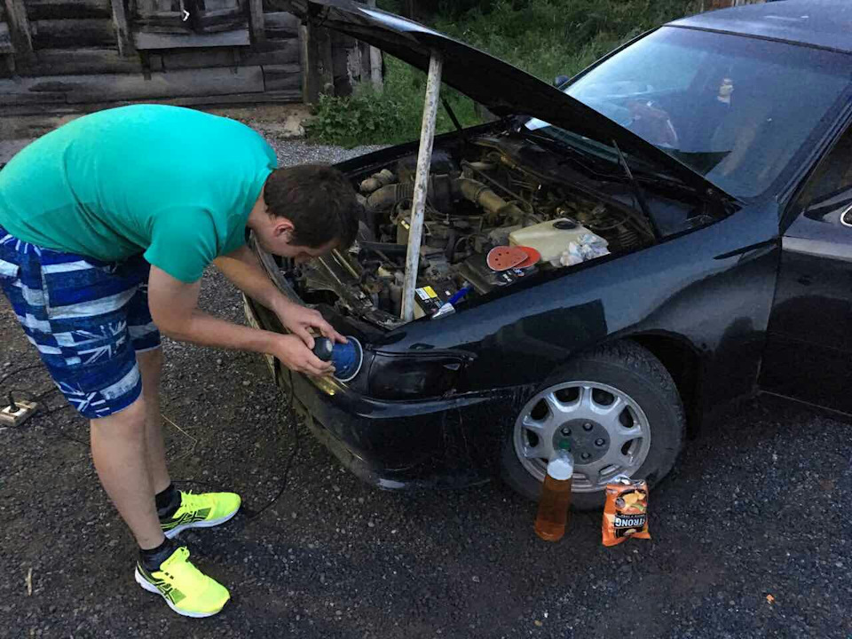 Снимаем тонировку с фар) — Toyota Cresta (90), 2 л, 1995 года | покупка ...