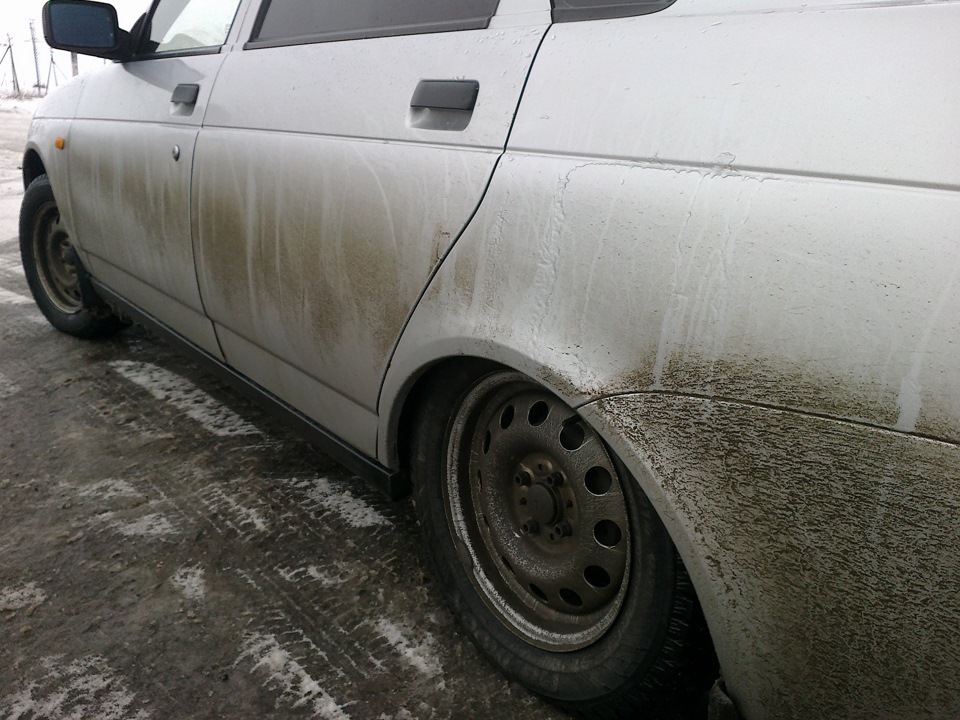 братан стойки задние подогнал)) — Lada Приора седан, 1,6 л, 2007 года ...