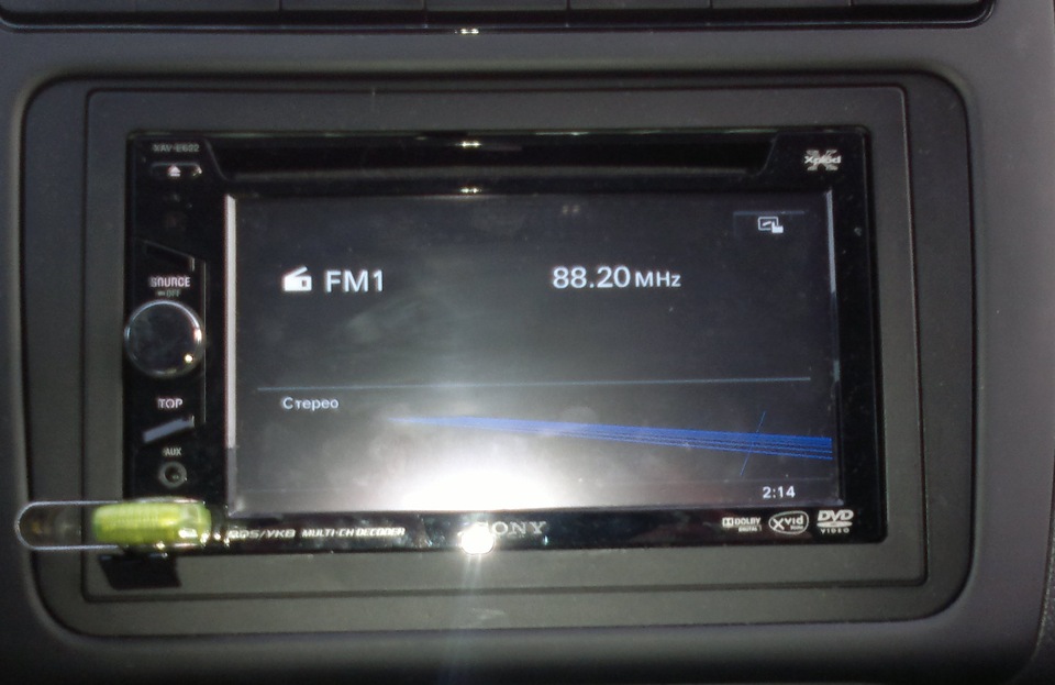 2 дин магнитола на поло Sony — Volkswagen Polo Sedan, 1,6 л, 2012 года ...