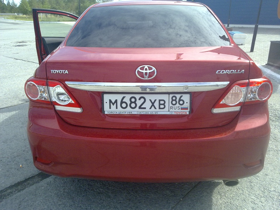 Toyota corolla задний