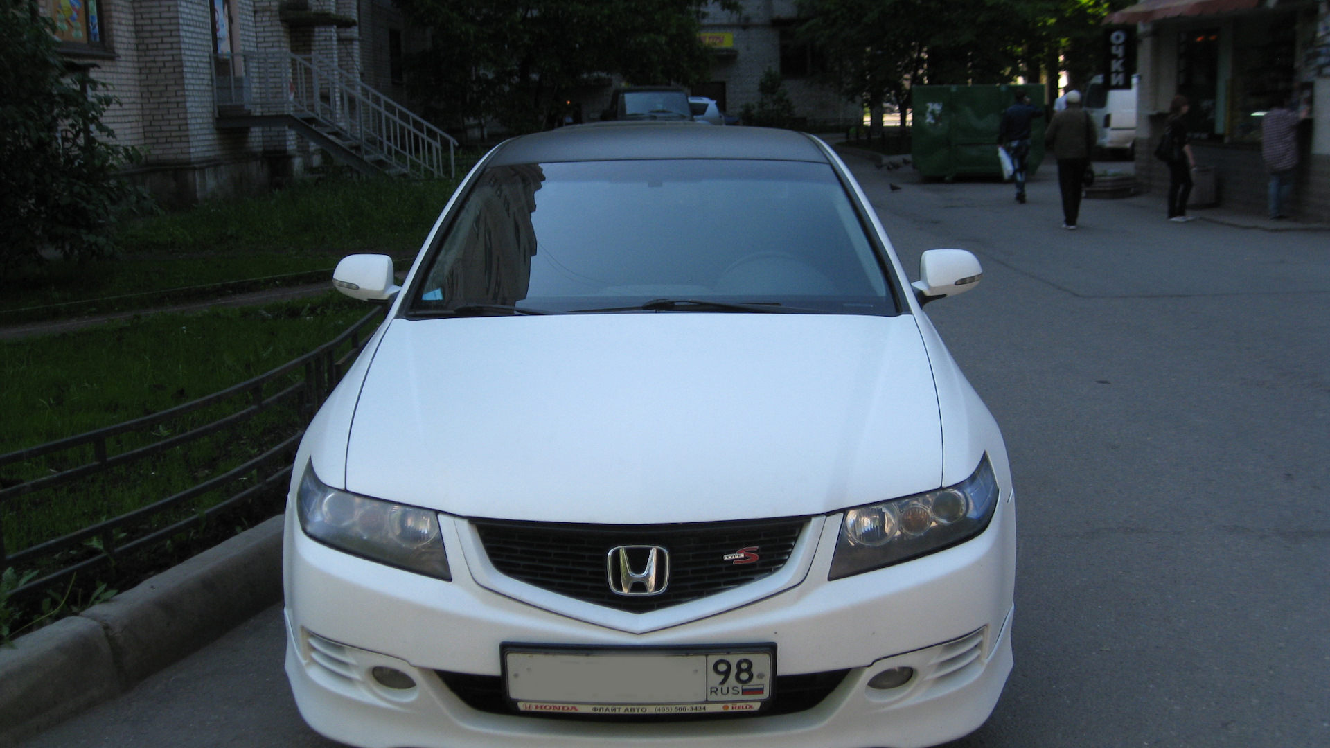 Honda Accord (7G) 2.4 бензиновый 2006 | белый матовый аккорд! на DRIVE2