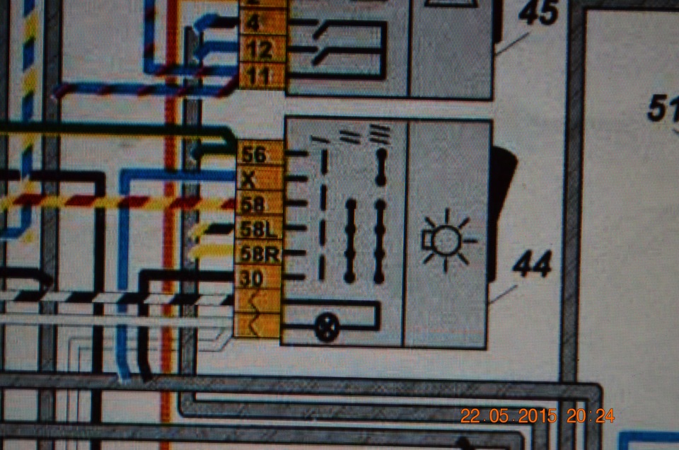 схема освещения салона ваз 2109