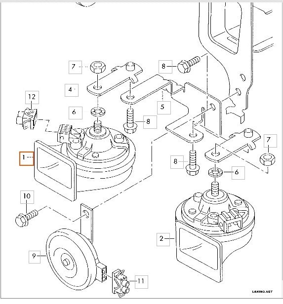 4FD951221C Звуковой сигнал VAG | Запчасти на DRIVE2