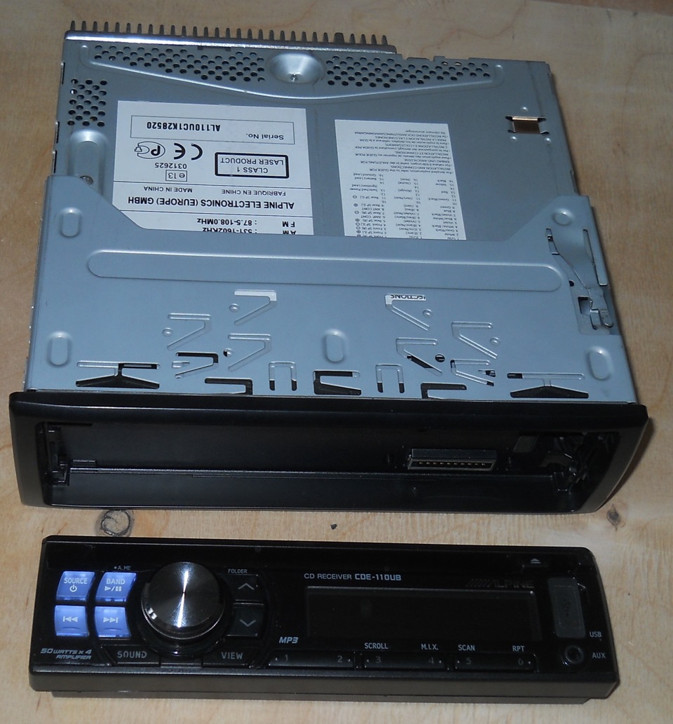 магнитола Alpine CDE-110UB — Lada 2106, 1,5 л, 1998 года | аксессуары ...