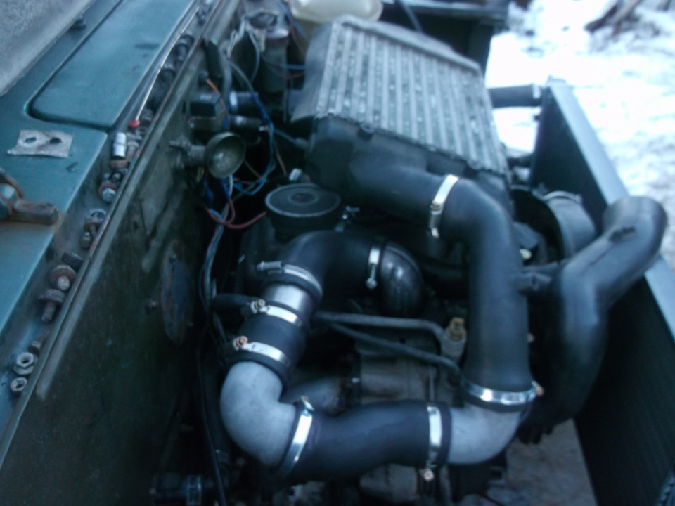 Интеркулер установлен. — ЛуАЗ 969, 1,6 л, 1987 года | своими руками ...