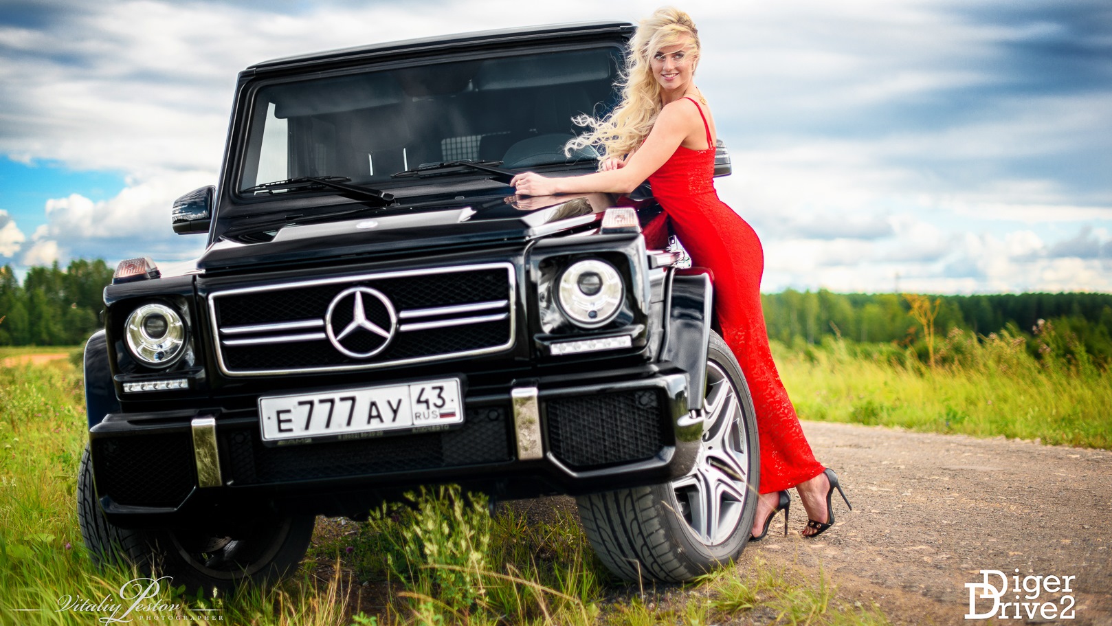 Гелендваген g 63 AMG С девушкой