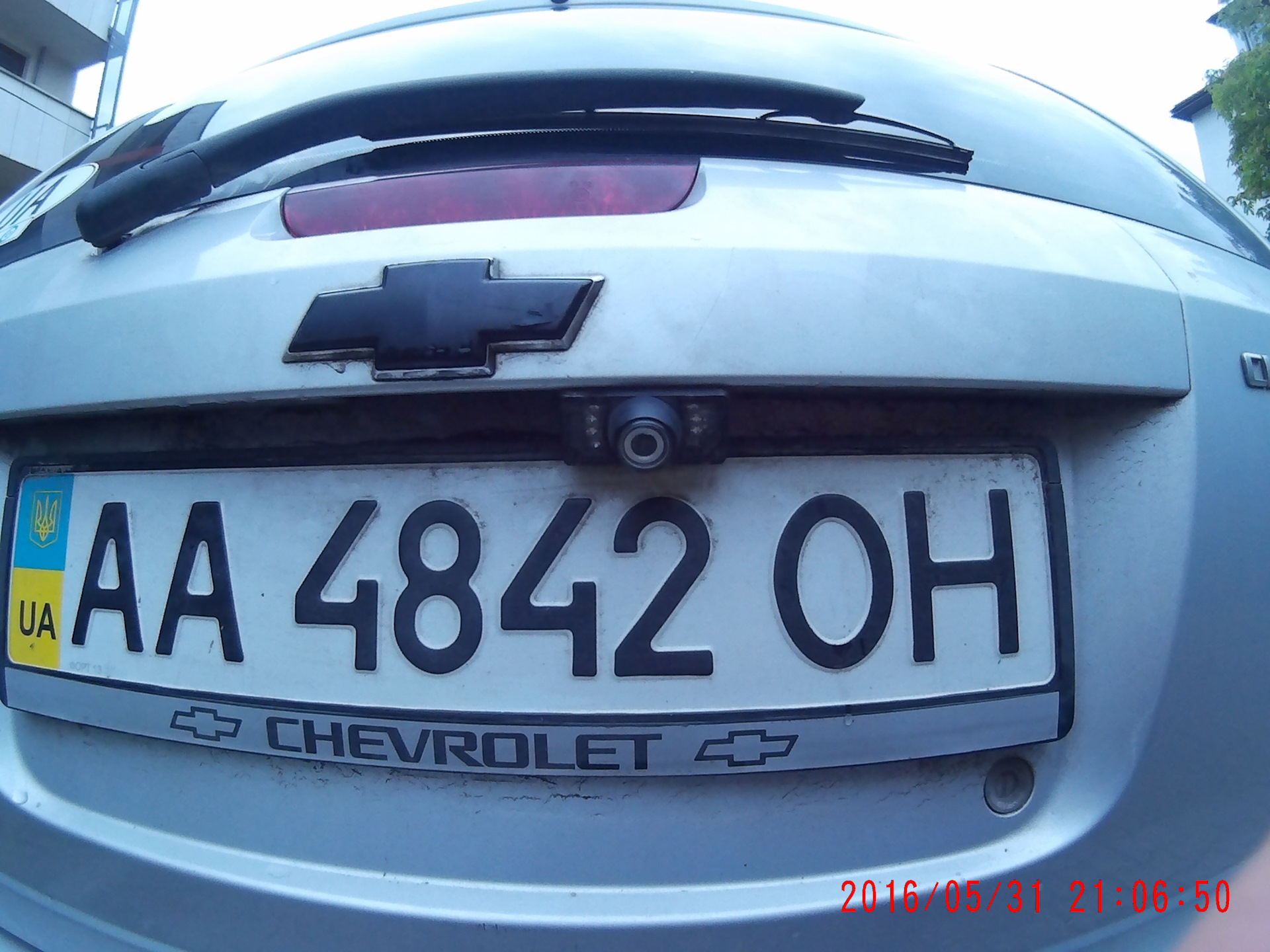 Камера заднего вида для Chevrolet Lacetti (2004 - 2013) с динамической разметкой