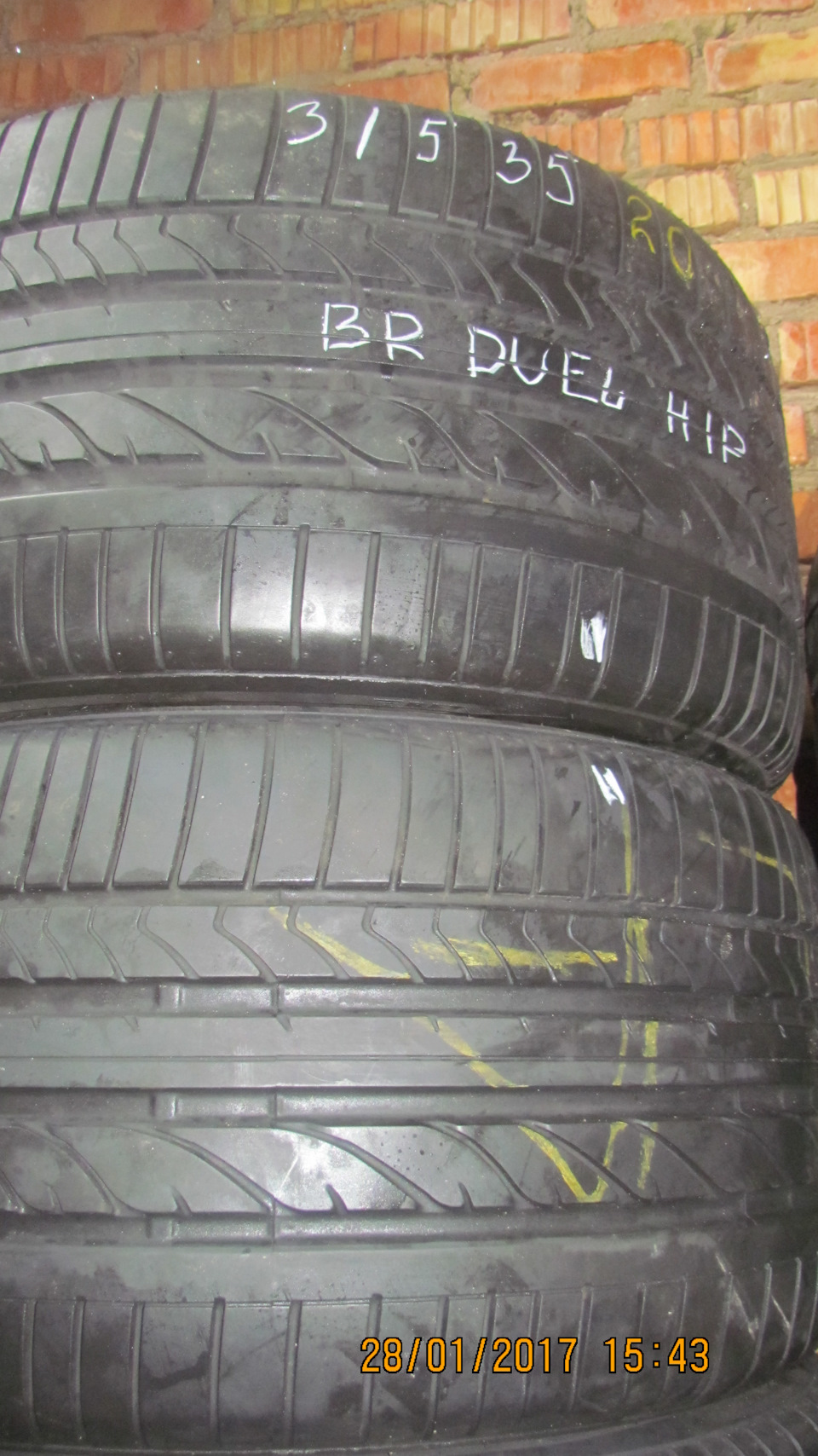Шины Bridgestone dueler H/P 315/35/R20 — Tyres-Pskov на DRIVE2