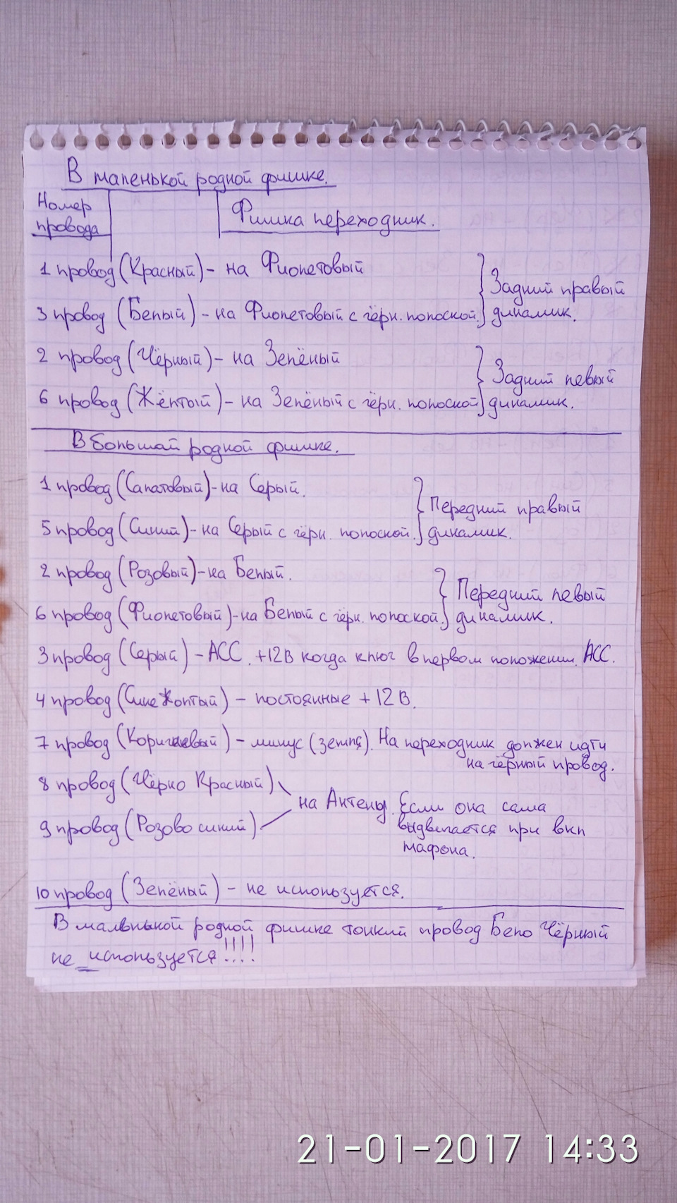 Подключение магнитофона на родную проводку. — Toyota Camry (XV10), 2,2 ...