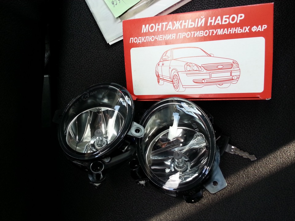 Установка ПТФ — Lada Гранта (1G), 1,6 л, 2012 года | аксессуары | DRIVE2
