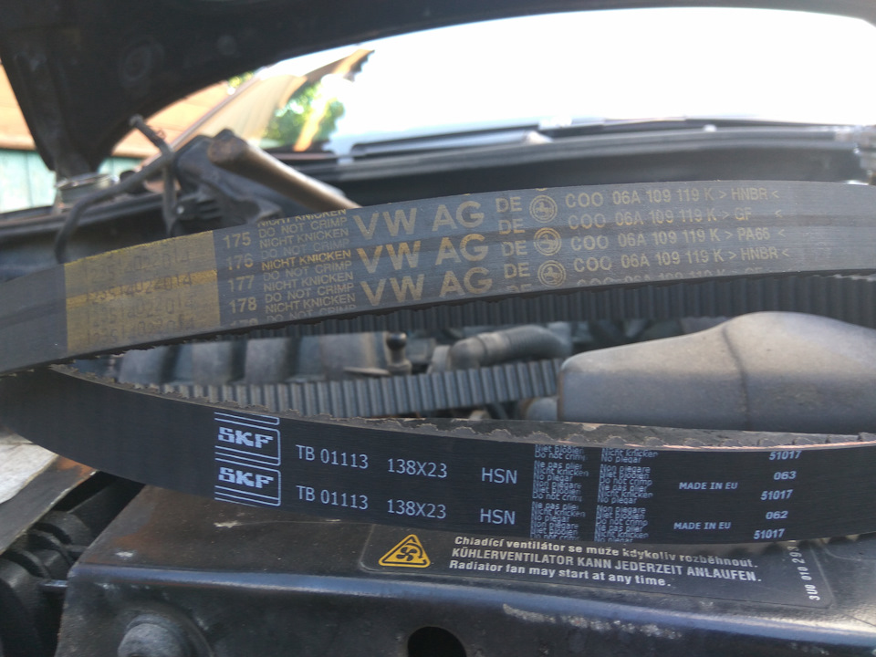 Замена ГРМ, помпы+антифриза — Skoda Octavia A5 Mk2, 1,6 л, 2007 года ...