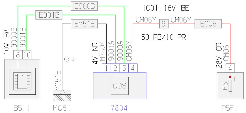 Подключение датчика положения кузова — Peugeot 308 (1G)