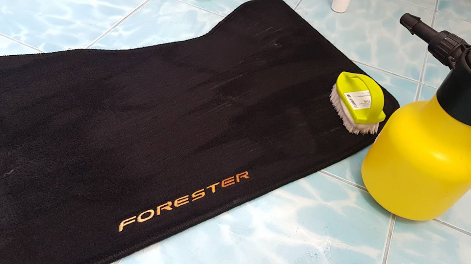 Нанес, потер. Пождал 5-10мин, промыл экстрактором. — Subaru Forester (SG)