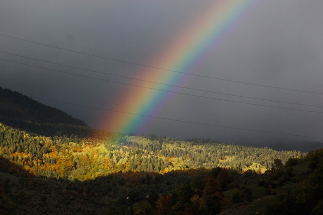 Пейзаж. Радуга. Красота. Красиво. Landscape. Rainbow. Beauty. Handsomely.
