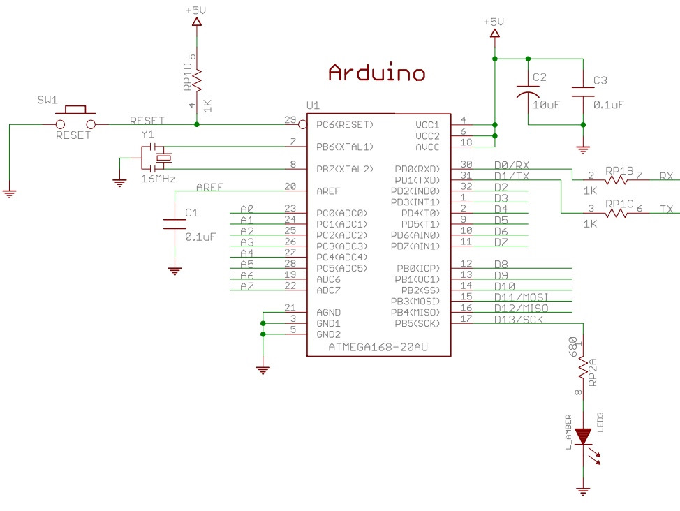 Arduino nano ch340 схема