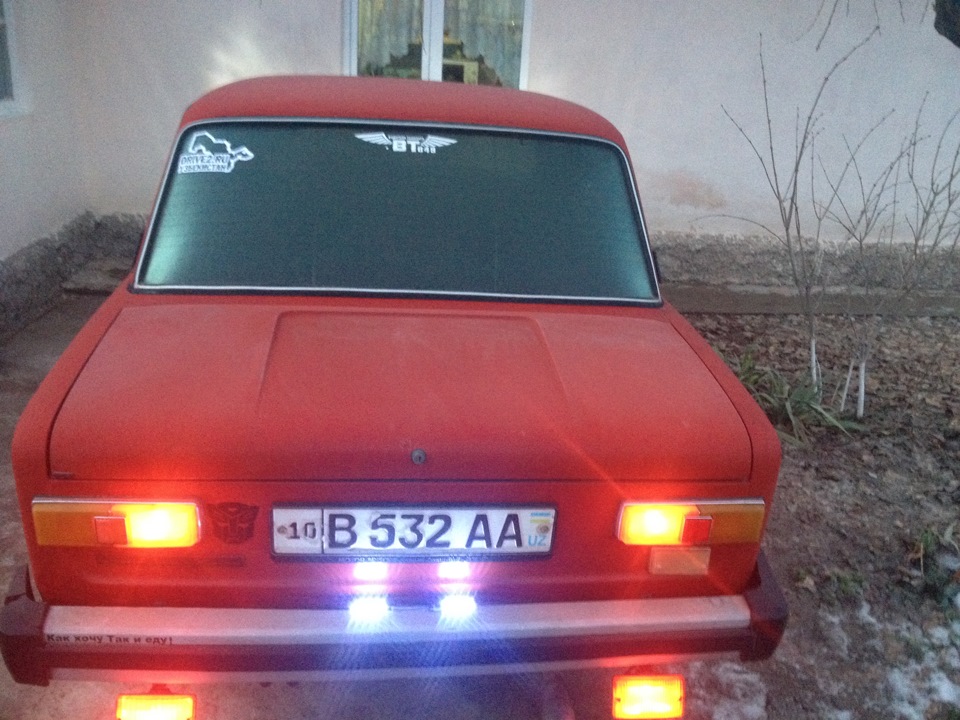 установил LED габаритные лампочки ДХО и подсветка на боковые зеркала ...