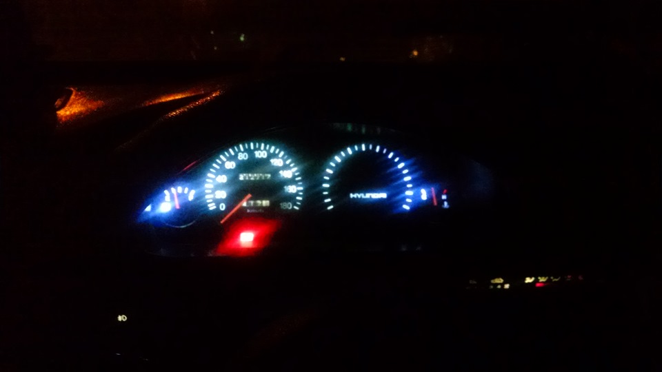 светодиоды в приборной панели — Hyundai Porter (3G), 2,5 л, 2006 года ...