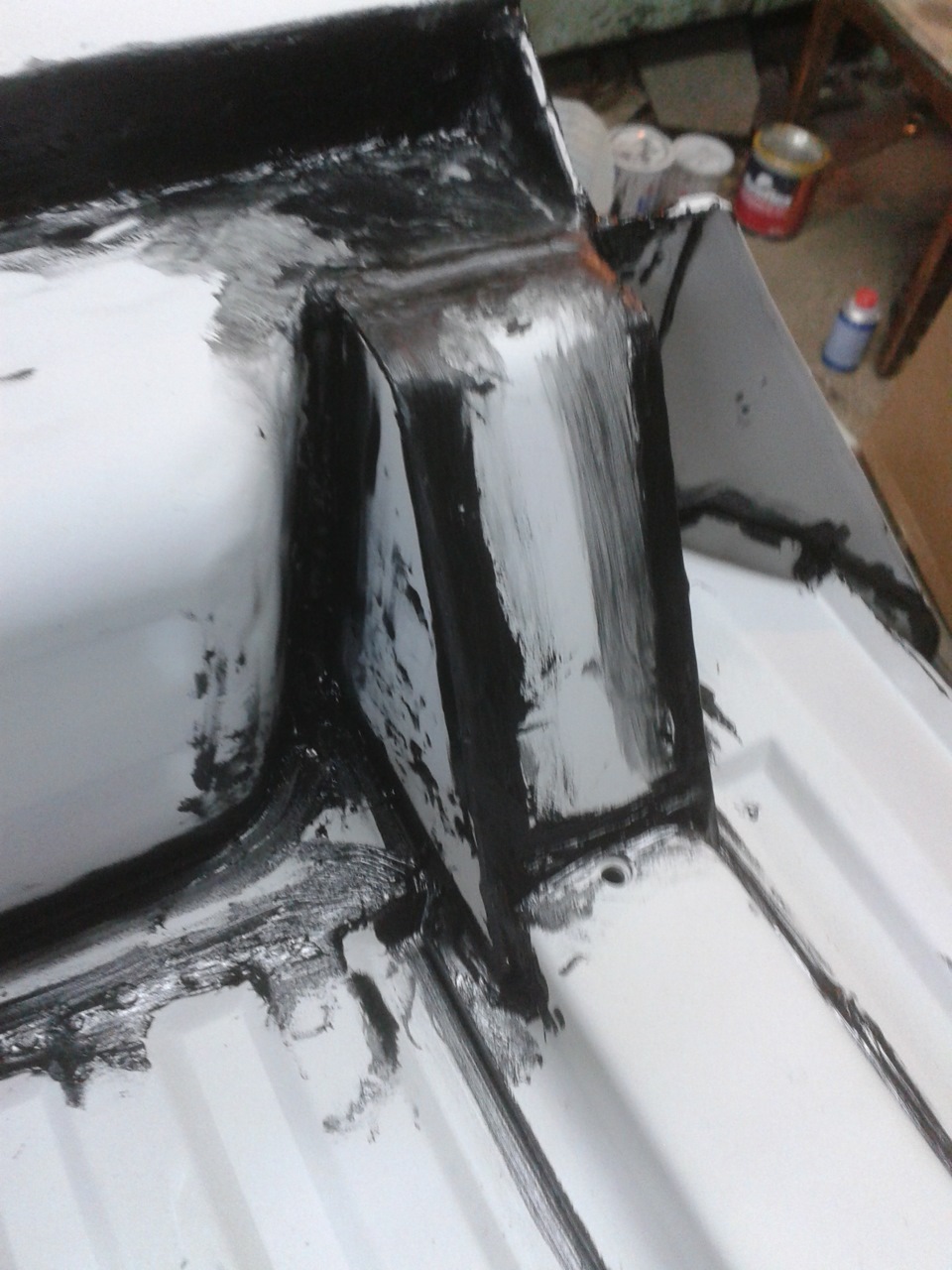 Подготовка к покраске и оброюотки днища — УАЗ 469, 2,5 л, 1973 года ...