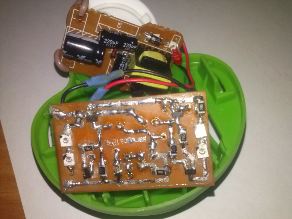 Ночник из фумигатора от комаров Тайга (+video, файл Proteus 8). — DRIVE2