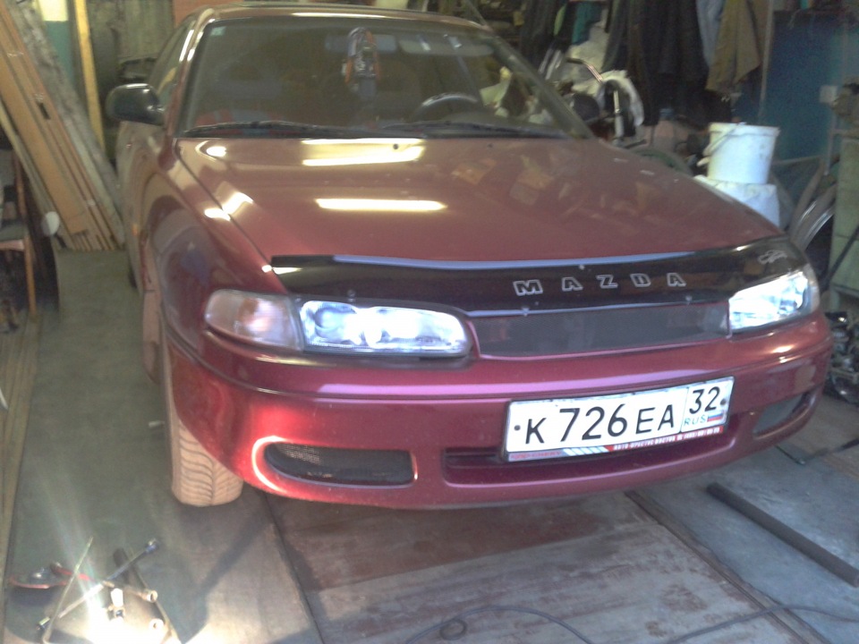 при торможении дрожит педаль и вибрация по всей машине… — Mazda 626 IV ...