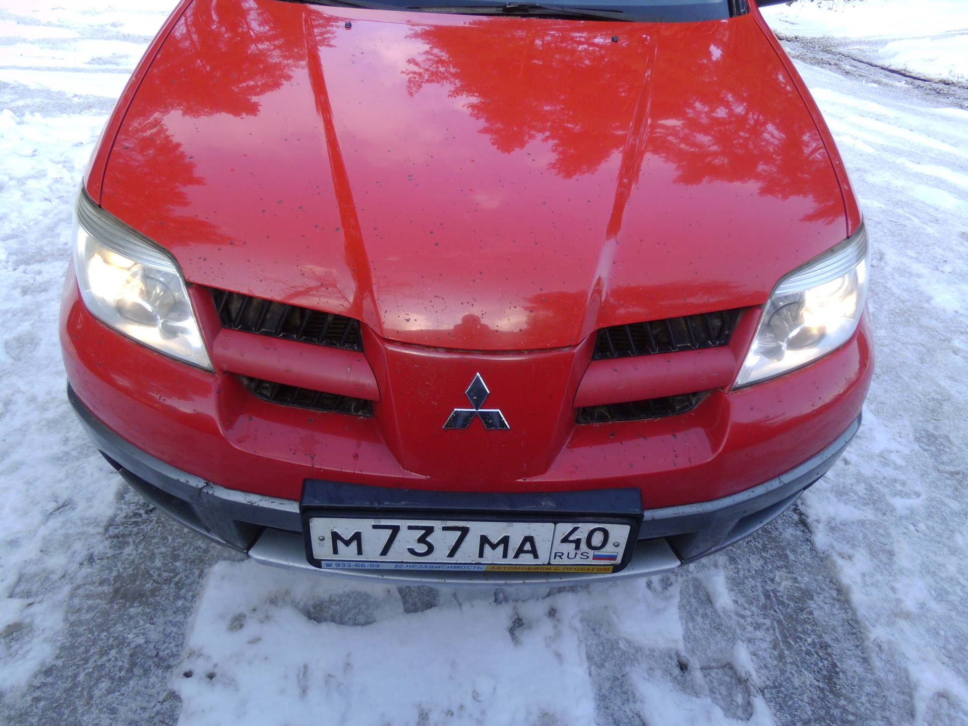 mitsubishi outlander 2002 красный