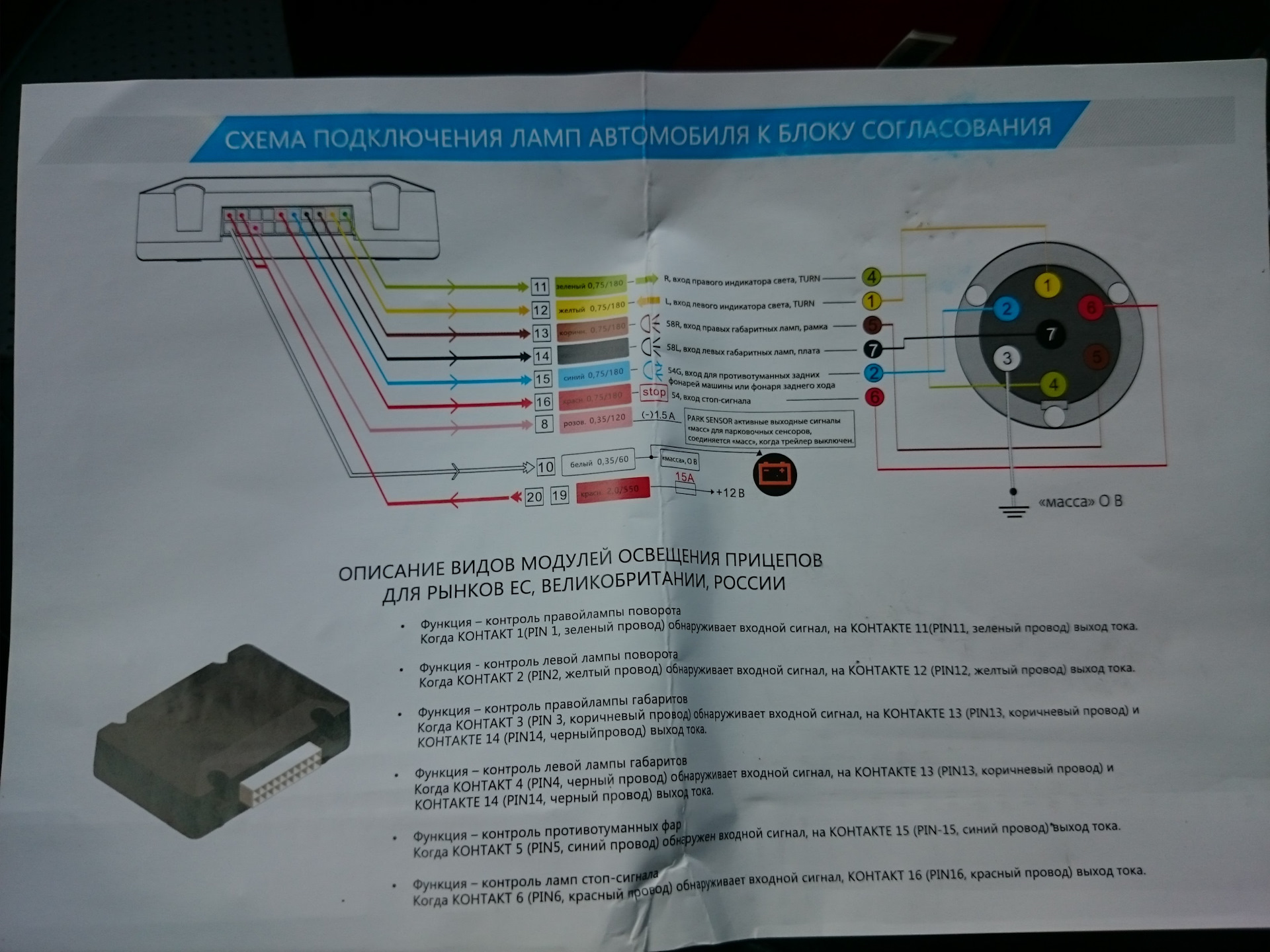 Электропроводка Для Прицепа Легкового Автомобиля Купить