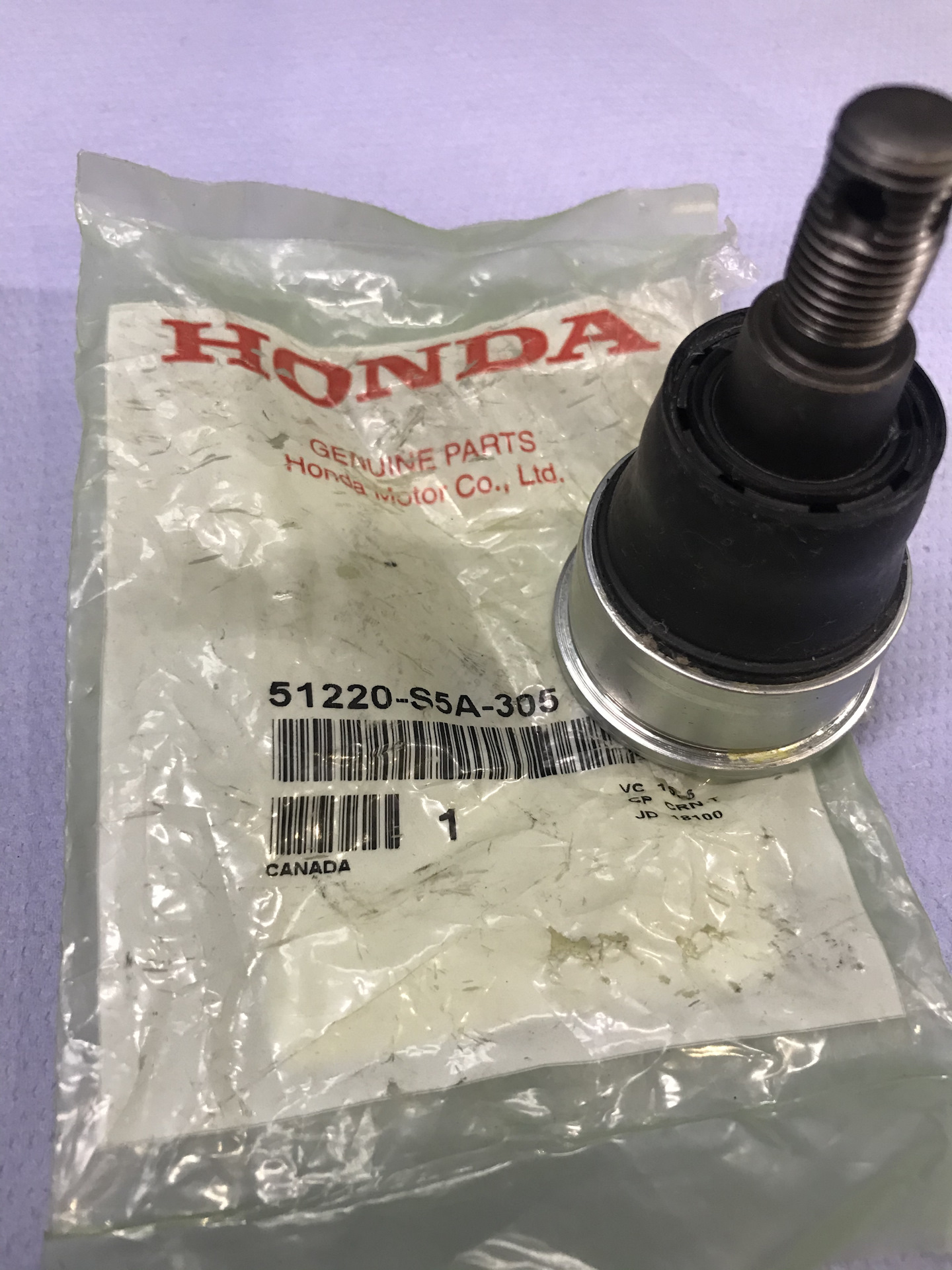 Замена шаровой honda