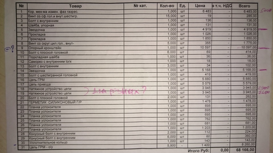 черный список — Volkswagen Tiguan (1G). Запчасти на фото: 491900