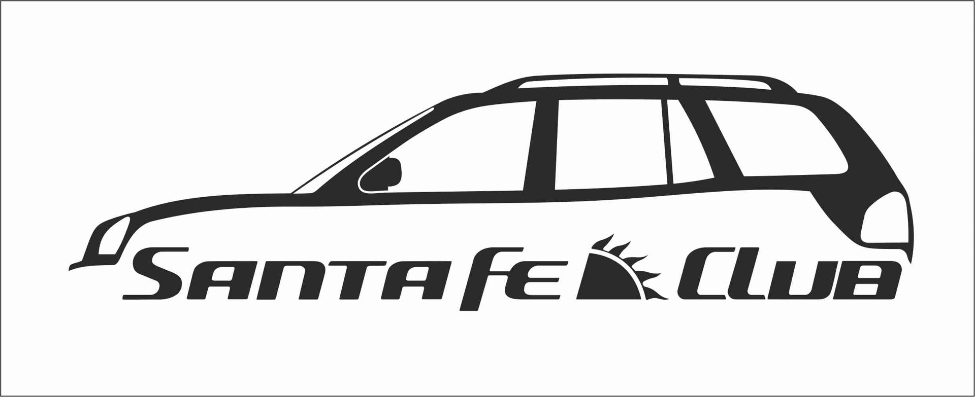 Фе клуб. Hyundai Santa Fe значок. Санта Фе надпись. Хендай Санта Фе лого. Наклейка Hyundai.
