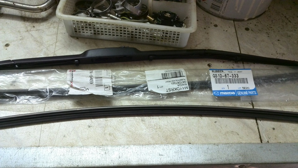 резинки на дворники и диоды в багажник — Mazda 6 (2G) GH, 1,8 л, 2008 ...