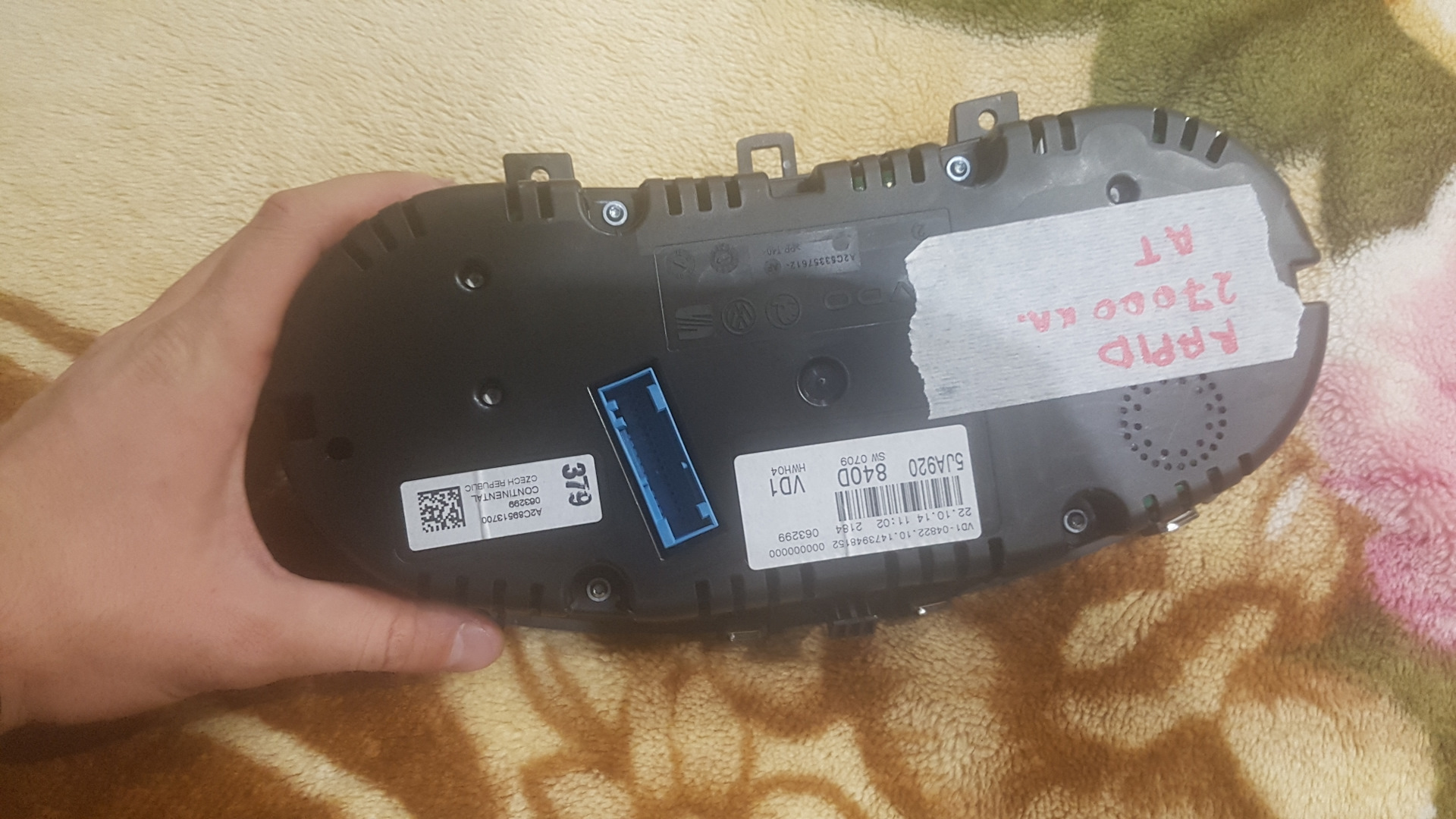 Приборку от Шкода Рапид в Поло седан . — Volkswagen Polo Sedan, 1,6 л ...