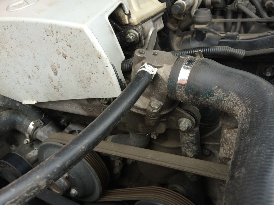 А в термостате ли было дело… — Mercedes-Benz E-class (W210), 2 л, 2001 ...