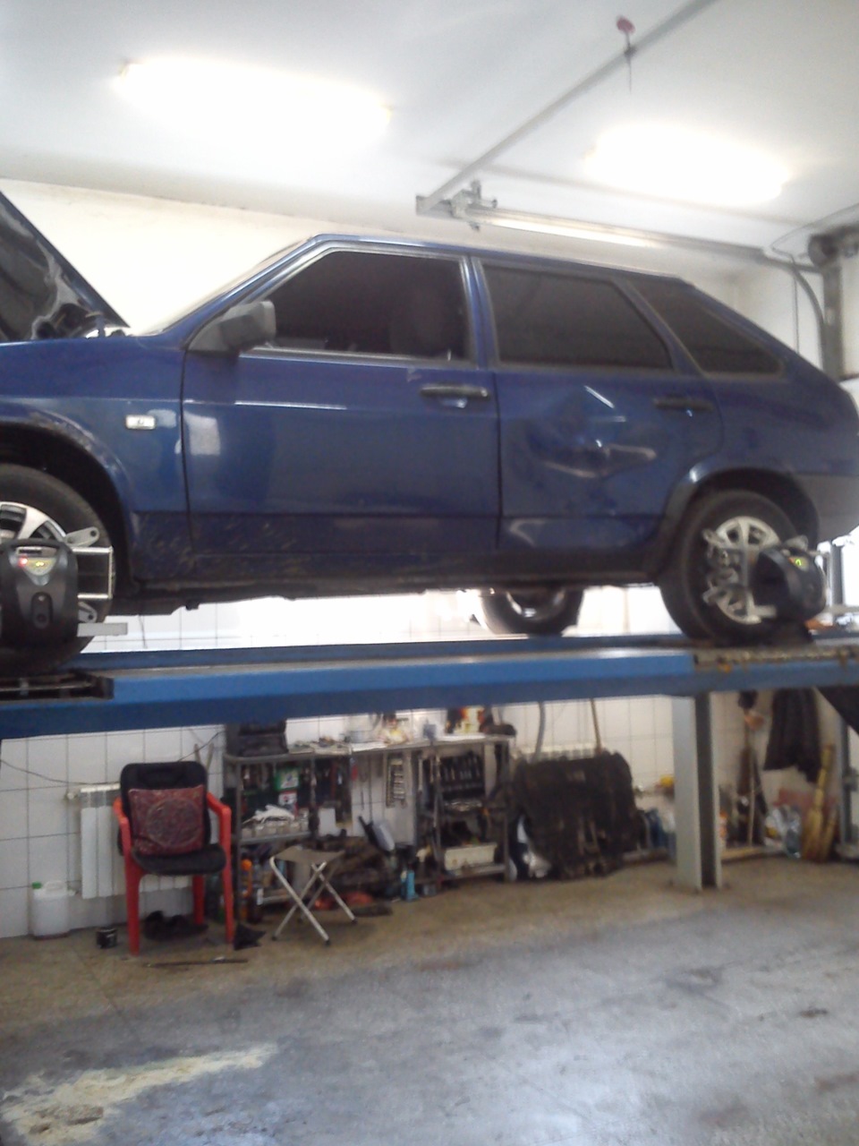 Опель астра въхал в заднюю левую дверь. — Lada 21093i, 1,5 л, 2002 года ...