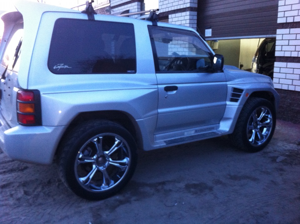 Установка летних колес — Mitsubishi Pajero Evolution, 4 л, 1998 года ...