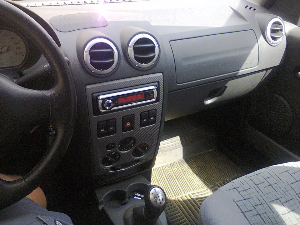 Карбонизация — Renault Logan (1G), 1,6 л, 2007 года | тюнинг | DRIVE2