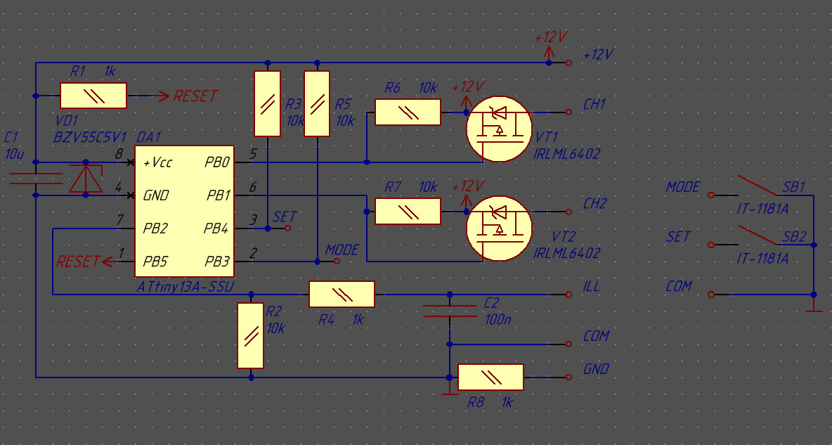 Схемы подсветки панели приборов. Подсветки с контроллером в панель приборов. Контроллер подсветки приборной панели. Управление подсветкой приборной панели микроконтроллером. Подсветка панели приборов на attiny13.
