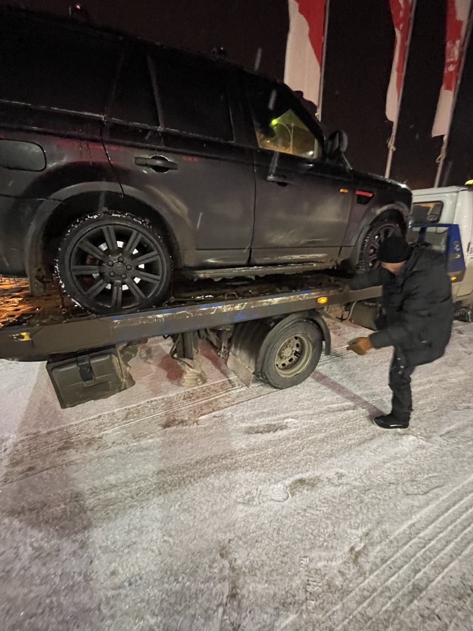 Помогите встал на трассе у г.Елабуга — Land Rover Range Rover Sport (1G),  3,6 л, 2007 года | помощь на дороге | DRIVE2