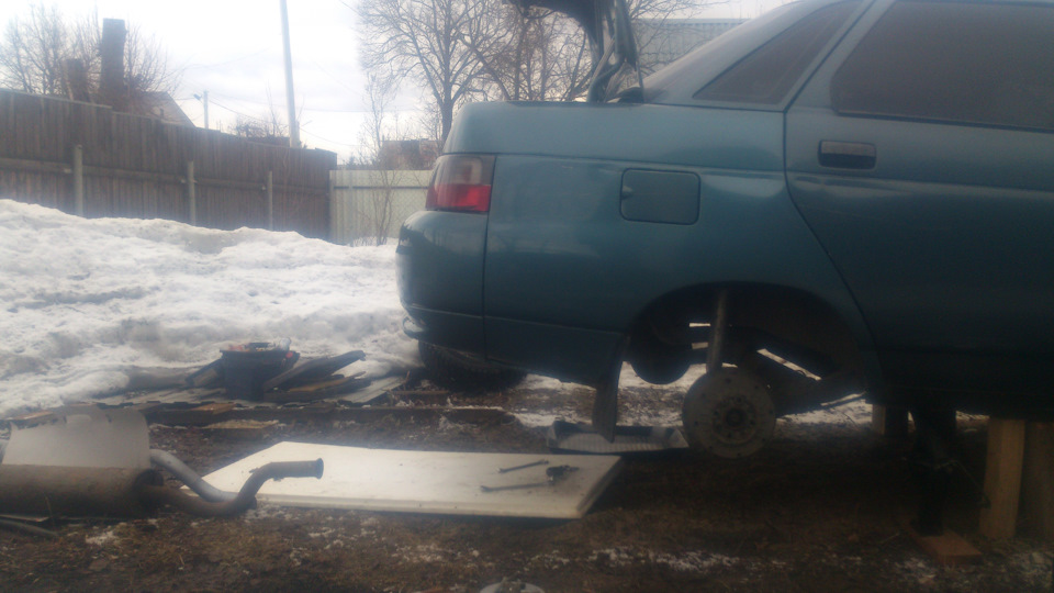 Замена глушителя и уменьшение расхода топлива — Lada 21108, 1,5 л, 2001 ...