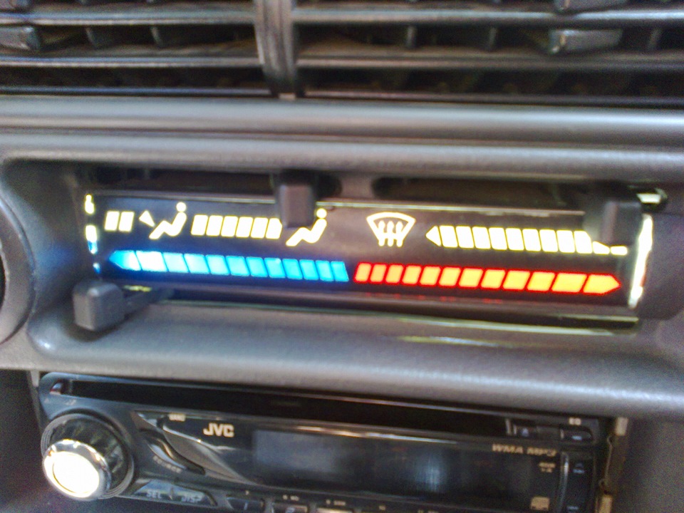 №28.Нормальная диодная подсветка регулятора печки. — Lada 2115, 1,5 л ...