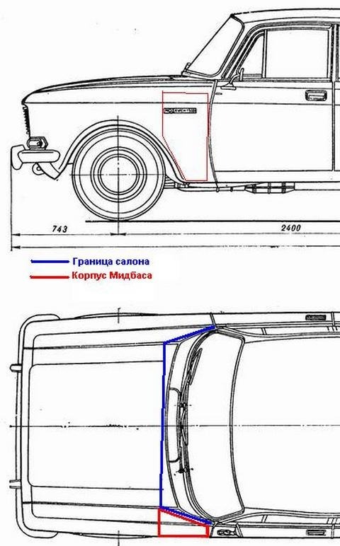 Москвич 412 чертеж