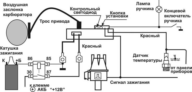 Схема подключения сигнализации ваз 2107