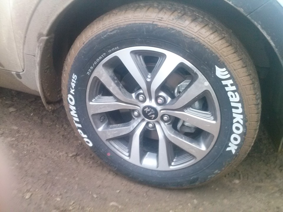 Наконец перелез на лето! — KIA Sportage (3G), 2 л, 2014 года | шины ...
